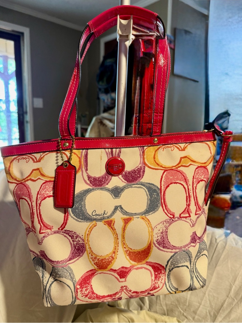 Vintage #Y2K Coach Signature Scribble Print Tote